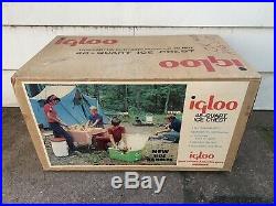 Vintage New In Sealed Box Deadstock 1970s Red Igloo 48 Quart Cooler Ice Chest