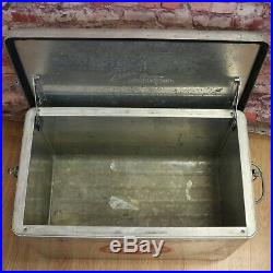Vintage Pearl Lager XXX Beer Aluminum Ice Chest Cooler with Original Tray