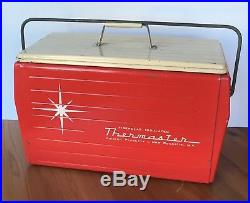 Metal Cooler TRL Picnic Cooler Vintage Ice Chest by Poloron Thermaster Cooler Ice Chest Vintage Camping Vintage Cooler