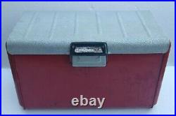 Vintage Thermaster Poloron Aluminum Metal Cooler Ice Chest