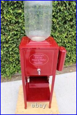 Vintage Water Cooler Stand With 5 Gal. Glass Water Bottle Hot Springs Arkansas