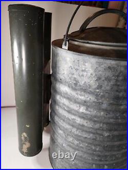 Vtg IGLOO Galvanized Metal Industrial 3 Gallon Cooler Water Dispenser Jug USA