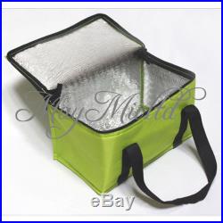 Waterproof Travel Aluminum Foil Insulated Zipper Lunch Box Bag Picnic Tote J