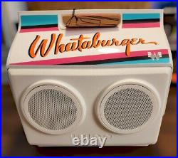 Whataburger KoolTunes Playmate Bluetooth Speaker Igloo Cooler 14qt Retro Design