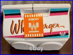 Whataburger KoolTunes Playmate Bluetooth Speaker Igloo Cooler 14qt Retro Design