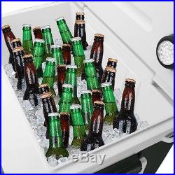 Wheeled 40 qt Igloo Rolling Cooler Ice Chest with Bluetooth Speaker Sound System