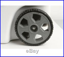 Wheeled Cooler 100 Quart Extreme White Plastic 5 Wheel Rust Leak Resistant NEW