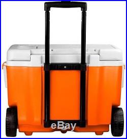 Wheeled Rolling Cooler Ice Chest 40 qt Igloo Speaker Sound System with Bluetooth