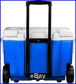 Wheeled Rolling Cooler Ice Chest 40 qt Igloo with Bluetooth Speaker Sound System