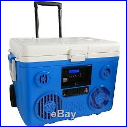 Wizards CA-E065A Sondpex Koolmax 40 Qt. Wheeled Cooler, Bluetooth Pa System And