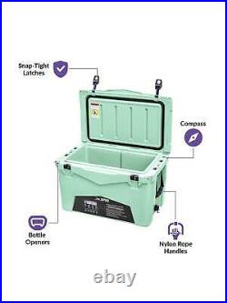 Xspec 60 Quart Roto Molded High Performance Ice Chest Outdoor Cooler, Seafoam