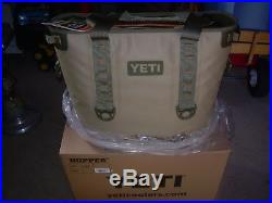 YETI HOPPER 30 Soft Sided Cooler Bag Field Tan Blaze Orange NWT FREE SHIP