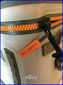 YETI Hopper Flip 12 Can Portable Cooler, Field Tan / Blaze Orange NEW