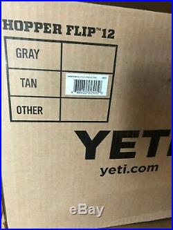 YETI Hopper Flip 12 Can Portable Cooler, Field Tan / Blaze Orange NEW