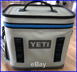 YETI Hopper Flip 12 Fog Gray/Tahoe Blue WithTop Handle New In Box Free Shipping