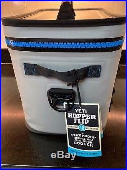 YETI Hopper Flip 18 Cooler -Fog Gray/Tahoe Blue Never Used NEW