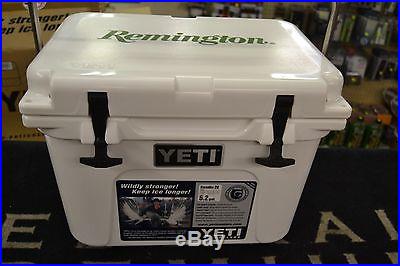 Yeti Roadie 20 (5.2gal) Cooler, Remington Logo, Grizzly Proof, SS Handle