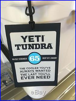 Yeti Tundra 65 Quart Tan Cooler New With Basket