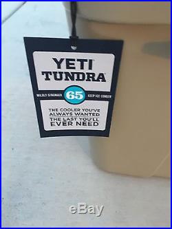 Yeti Tundra 65 qt Hard Sided Cooler DESERT TAN YT65T NEW